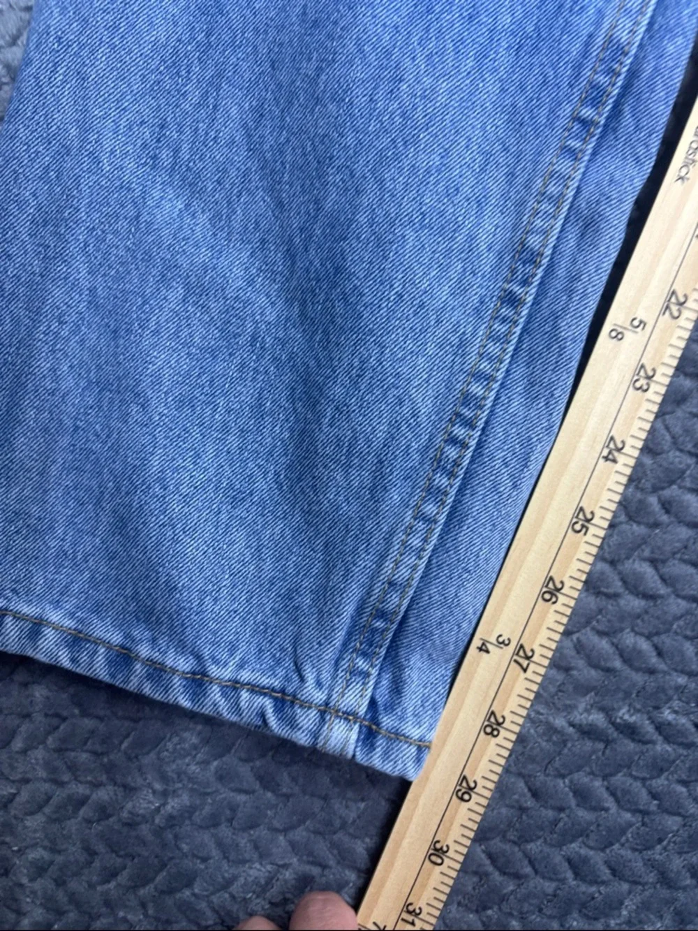Levi’s 505 Men's Straight-Leg Jeans in Light Blue Denim